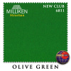 Бильярдное сукно для снукера Milliken Strachan 6811 New Club, 196 см (оливковый зеленый)