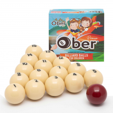 Детские бильярдные шары для русского бильярда Ober 38 мм