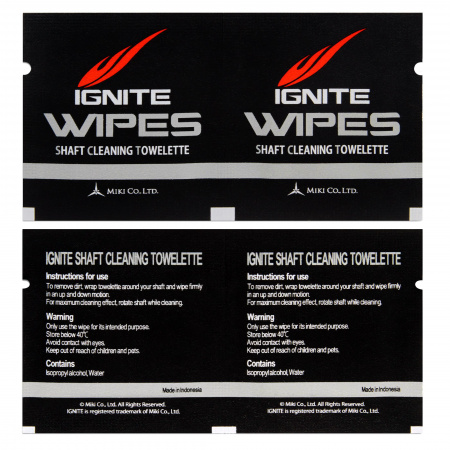 Салфетка для чистки кия Mezz Ignite Wipes Shaft Cleaning 10 шт.