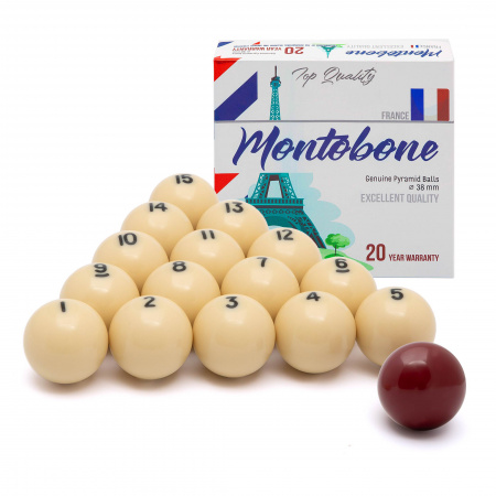 Бильярдные шары для русского бильярда Montobone 38 мм