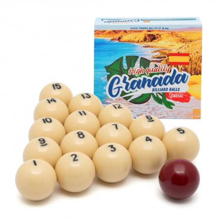 Бильярдные шары для русского бильярда Granada 38 мм