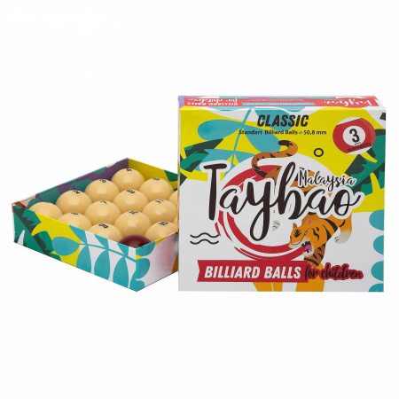 Детские бильярдные шары для русского бильярда Taybao 50,8 мм